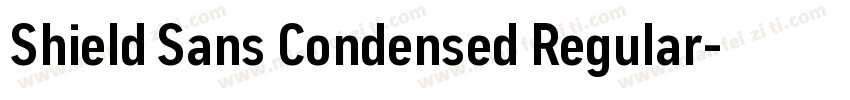 Shield Sans Condensed Regular字体转换
